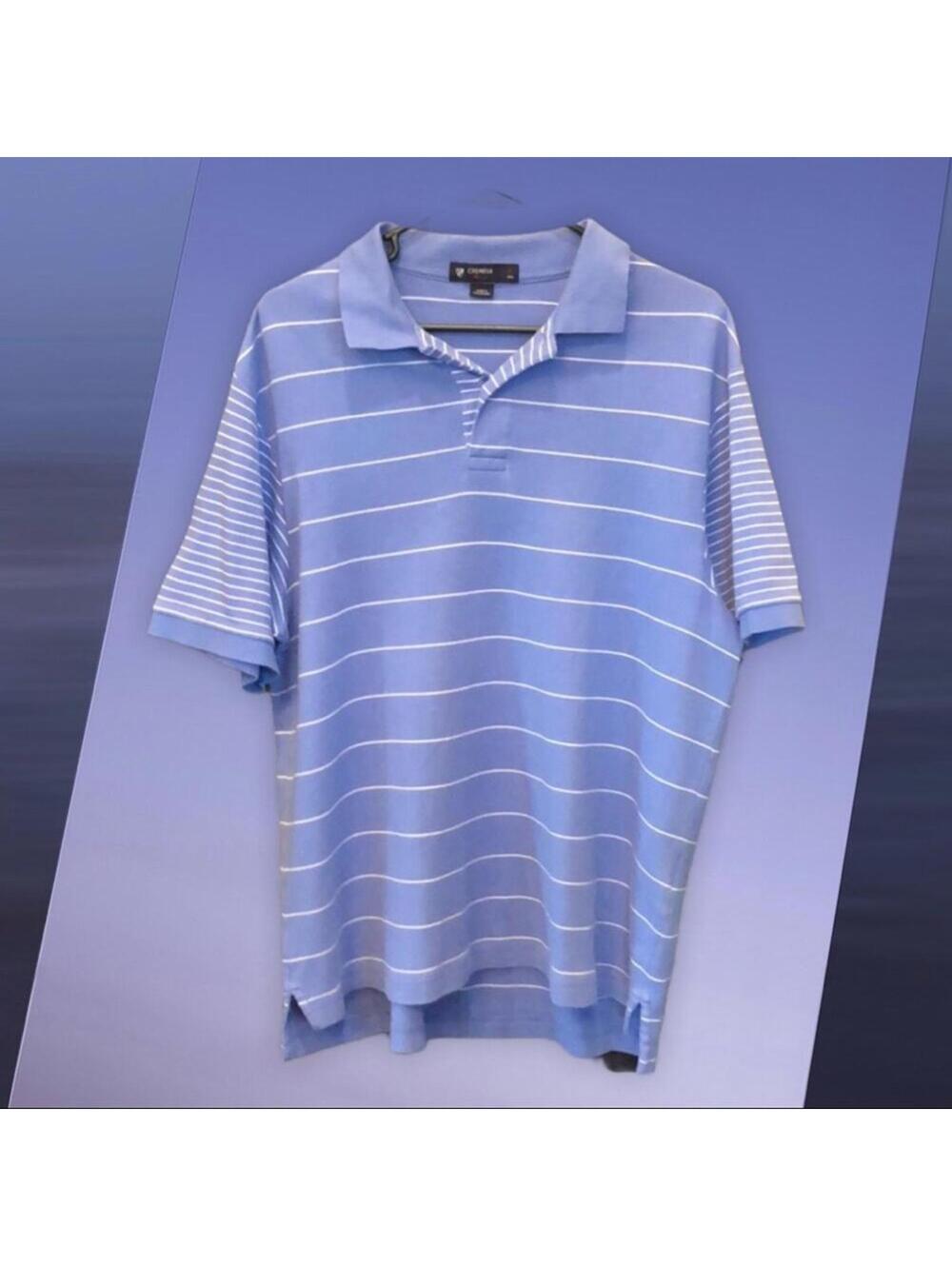 Cremieux | Men’s Blue Polo | Size Large | 0052
